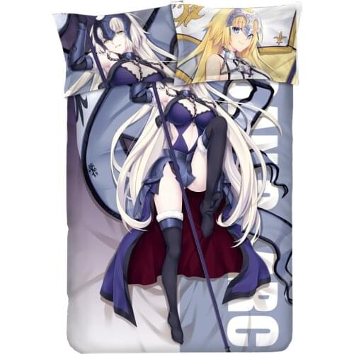 Fate/Apocrypha Jeanne d'Arc Saber Bedding Sets Double Queen King Size Duvet Cover Bed Sheet Set Pillowcase Home Textiles