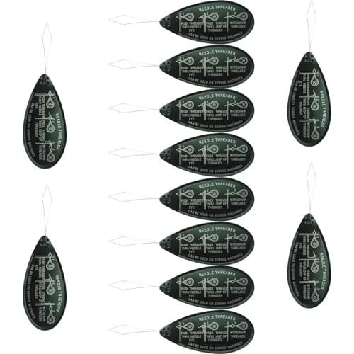 10Pcs/ Bag Bow Wire Stitch Insert Sewing Machines Pins Threader