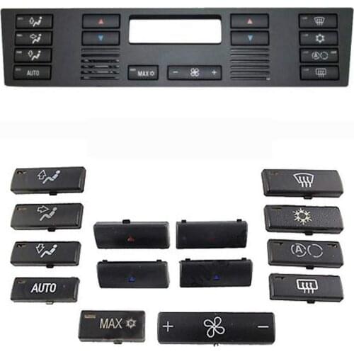 Air Conditioner Heater Climate Ventilation Control Buttons Switch Set Compatible with BMW X5 E53 5 Series E39 520