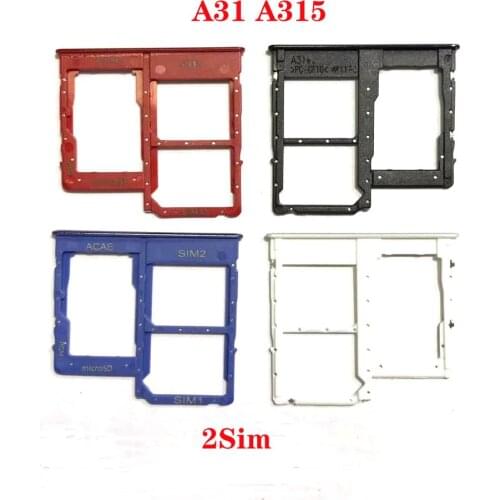 Original DUAL Sim Card Tray SD Card Reader Socket Slot Holder For Samsung A31 A51 A50s A315 A515 A507