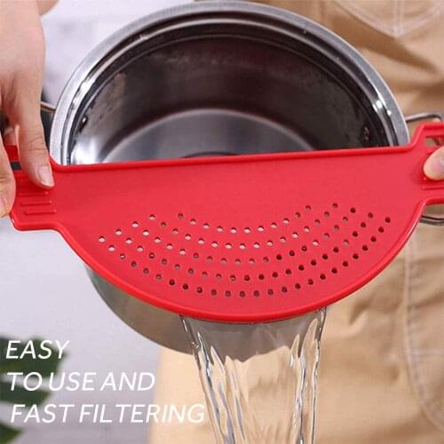 Plastic Drainer Strainers Pot Funnel Food Filter Board Sieve Draining Strainer for Pasta Vegetable Fruit Colander Kitchen Gadget