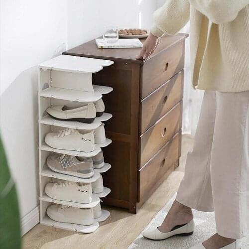 Hot 5 Layers Separatable Plastic Shoe Rack Shelf Shoe Organizer Furniture Shoes Storage Cabinets Bedroom Storage Shelf