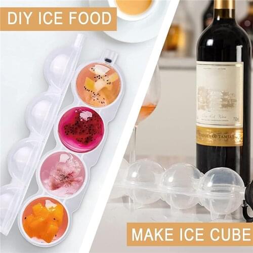 Cavity Whiskey Ice Cube Maker Mold Sphere Mould Kitchen Tool Silicone Ice Cream Tools Ice Grid Round Homemade Ice Ball