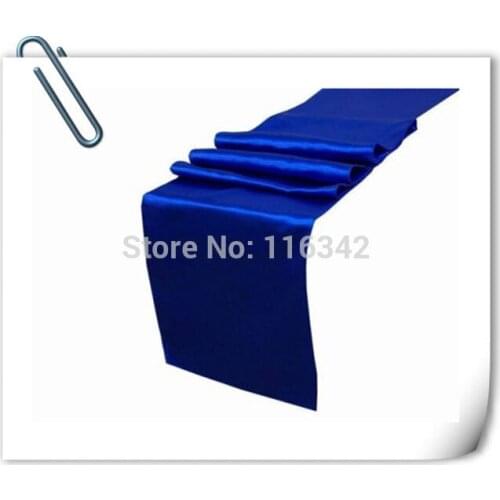 MARIOUS Wholesale 50Pieces 12"x108" Satin Table Runners For Wedding Party Banquet Decoration FREE SHIPPING