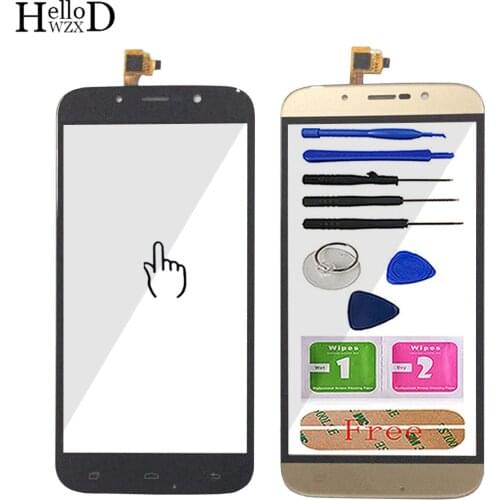 Touch Screen Front Glass For Bravis A553 Touch Screen Glass Digitizer Panel Lens Sensor 5.5'' Mobile Phone Tools Adhesive