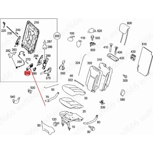 Car Third row of electric seats Motor toothGL300mer ced es-be nzGL350 Seat motor Seat adjustment motor Backrest adjustment motor