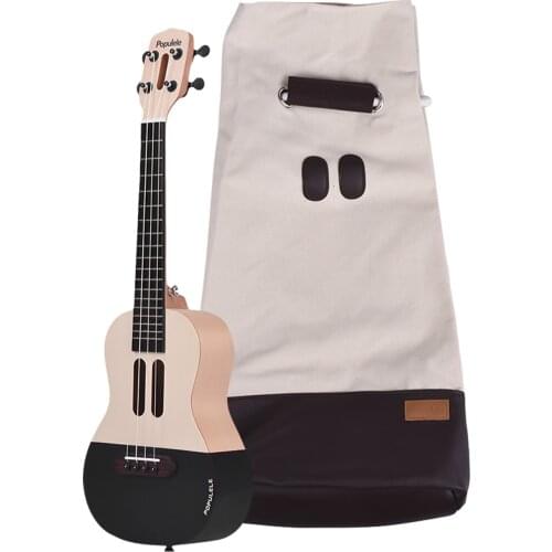 Populele U1 23 Inch Smart Concert Ukulele Ukelele Uke Kit Supports APP Teaching BT Connection ABS Fretboard with LED light