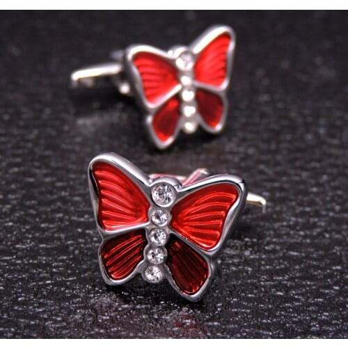 XKZM cuff links for mens shirts cufflinks animal butterfly cbutton high quality brand buttons fashion wedding free shipping
