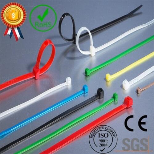 ZHEJIN (500pcs) ZJ-3*200MM (8.0"X14lbs) Nylon Plastic Zip Trim Wrap Cable Loop Ties Wire(width:1.9mm)