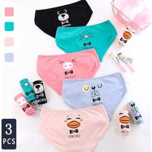 NORNS cartoon underwear women cotton mid-waist women cotton briefs cotton crotch girls