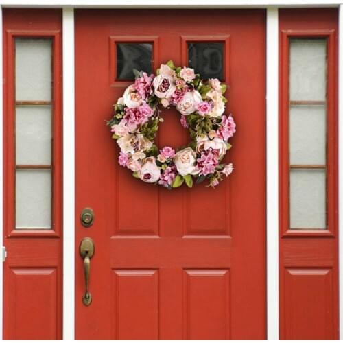 16inch Artificial Flowers Wreaths Door Perfect Quality Artificial Garland For Wedding decoration Home Party Decor