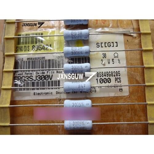 20PCS NEW Original Matsushita 5% 3W30R advanced resistance 3W 30R Metal oxide film resistor 30R 3W 30ohm