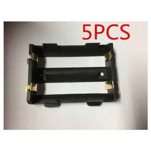 5Pcs/lot High Quality 2 X 26650 Battery Holder SMD With Bronze Pins 26650 Battery Storage Box TBH-26650-2C-SMT