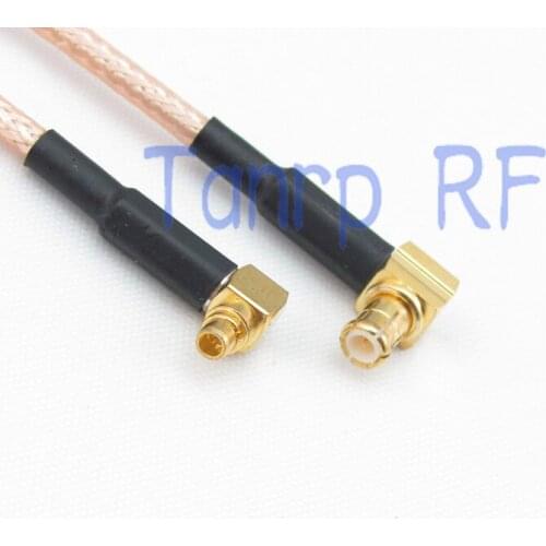6in MMCX male to MCX male both right angle RF adapter connector 15CM Pigtail coaxial jumper cable RG316 extension cable