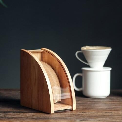 Hand Drip Coffee Filter Paper Holder Storage Rack V60 Decorative Cone Coffee Filter Container Household Coffee Accessories
