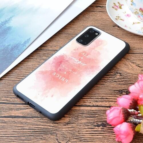 For Samsung Galaxy All Magic Comes With a Price Girly Print Soft Matt Phone Case