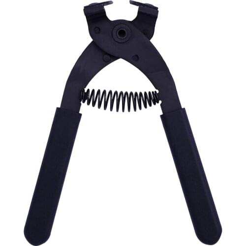 LMDZ 4mm Black 2 Tooth Hole Punches Point Pliers Leather Hole Punch Tool for Leather Craft and Sewing,Stitching Project