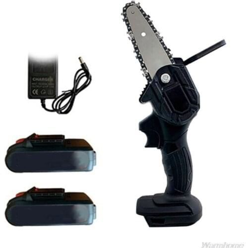 Wireless Portable Rechargeable Lithium Battery Electric Pruning Saw Mini Woodworking One-handed Garden Logging Chain Saw N19 20