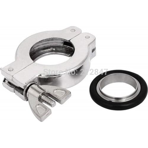 KF25 Aluminium Vacuum Fitting Wing Nut Flange Quick Clamp w Centering Ring