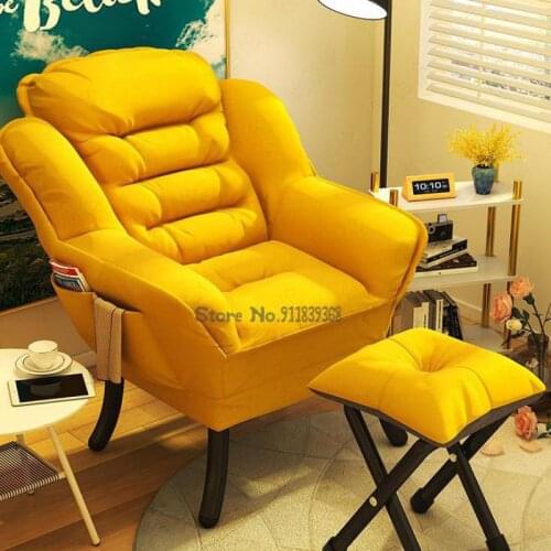 Computer Chair Home Lazy Sofa Single Comfortable Sedentary Student Dormitory Desk Back Chair Balcony Lounge Chair