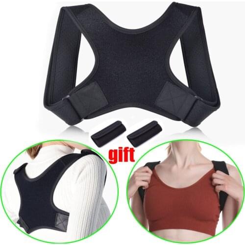 New Upper Back Posture Corrector Posture Clavicle Support Corrector Back Straight Shoulders Brace Strap Correct