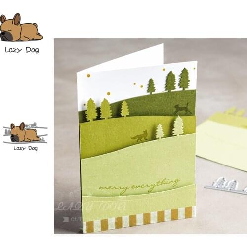 Santa Claus Forest Metal Cutting Dies Scrapbooking Stencil DIY Decorative Craft Embossing Die Cuts Card Making New Dies For 2019