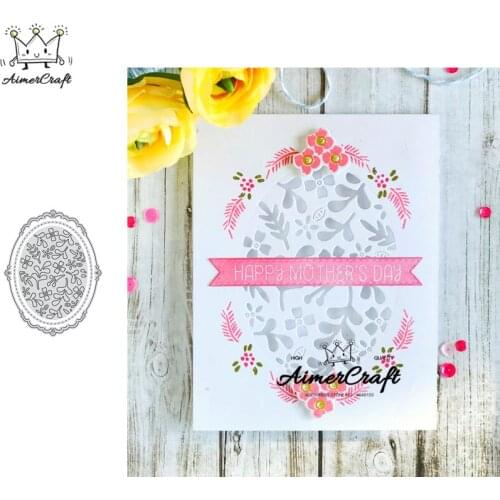 Oval Lace Background Metal Cutting Dies Scrapbooking Stencil For DIY Paper Card Decorative Embossing Die Cut Craft Dies New 2019