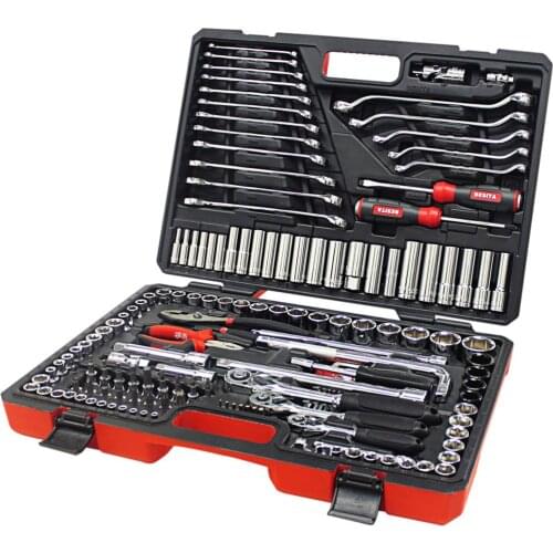 150 PCS 1/2" .1/4" Socket Wrench Set Screwdriver Bits Torx Ratchet Driver Tool Kit