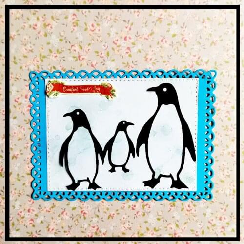 Customizable Dies Cut Die Mold Animal Penguin Decoration Scrapbook Paper Craft Knife Mould Blade Punch Stencils Dies CN(Origin)