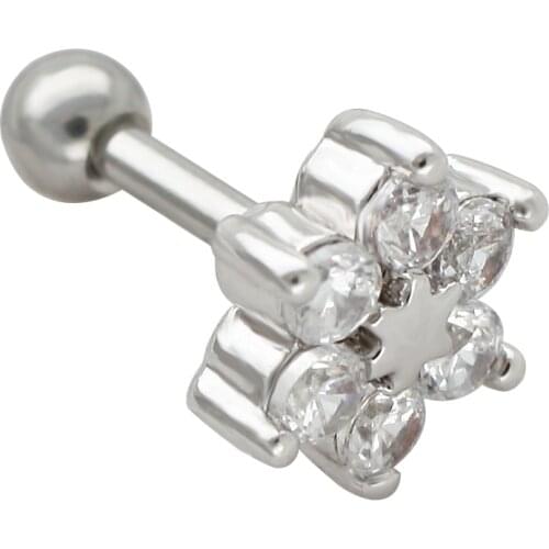 JHJT 16G Cartilage Nail 316L Surgical Stainless Steel Pineapple Cartilage Ear Cartilage Ring Piercing Jewelry