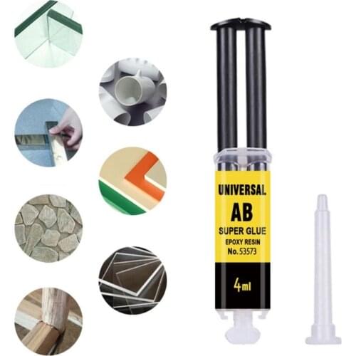 4ml/ 25ml New Universal Epoxy Resin AB Gum Strong Adhesive Repair for Glass Ceramics Plastic Cracked