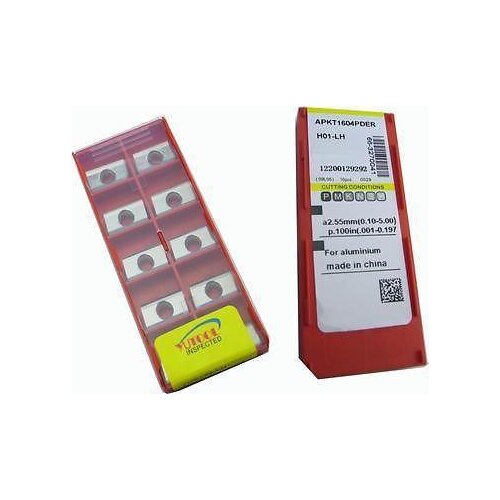 PROMOTION New 50PCS YUSING APKT1604 ALuminium Carbide Insert Milling cutter