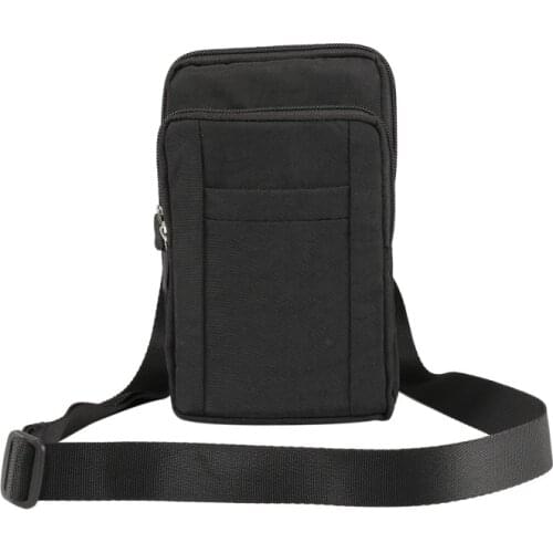 New 7-inch Phone Bags For iPad Smartphones Tablet Belt Bag Nylon Men Women Shoulder Bag Handbag Backpack Wallet With Hook Pocket