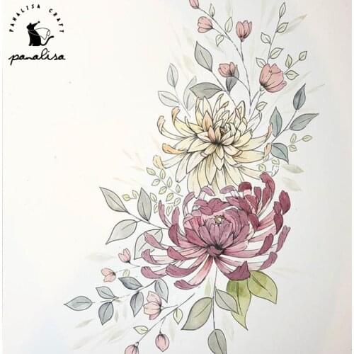 PanalisaCraft Garden Flower Transparent clear stamp for DIY Scrapbooking/Card Making/Kids Christmas Fun Decoration Supplies
