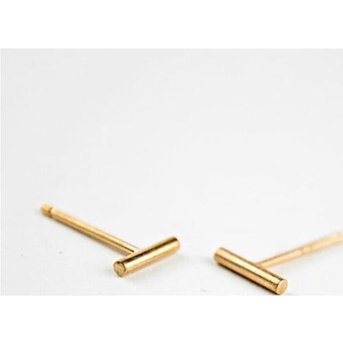 Simple Design Tiny Bar Fashionable Earrings Stud Cute Bar Earring Stud For Women Easy to match Everyday Wear