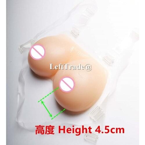 500g small 80A 85A strap on silicone breast form crossdresser realistic boobs
