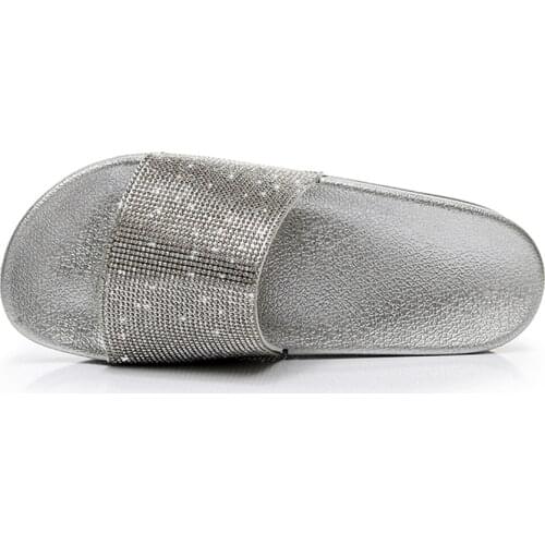 Shoes Woman 2021 Slippers Casual Pantofle Low String Bead Luxury New Summer Fashion Rubber Fabric PU Slides Hoof Heels Basic