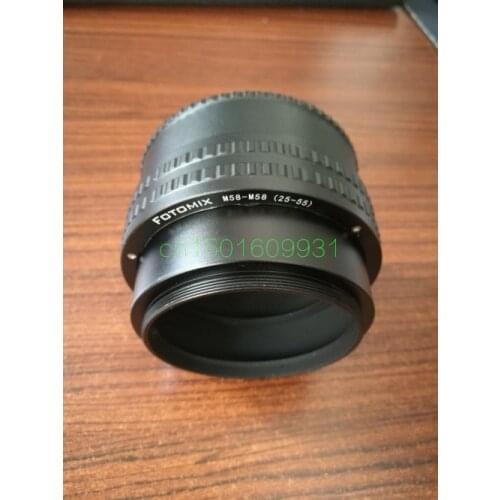 M58-M58 25-55 M58 to M58 Mount Focusing Helicoid Ring Adapter 25-55mm Macro Extension Tube