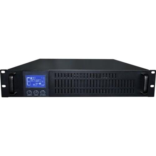 Uninterruptible Power Supply Rack Mount 2KVA UPS EXTERNAL 72V Battery Bank 220VAC Output On-Line Zero Transfer Time