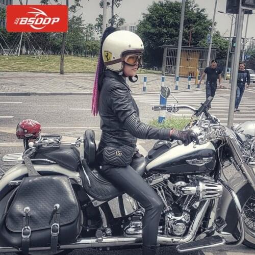 Punk Style Gradient Ramp Helmet Braids Women Motorcycle Helmet Casco Moto Decoration Retro Motorbike Helmet 2019New Braids