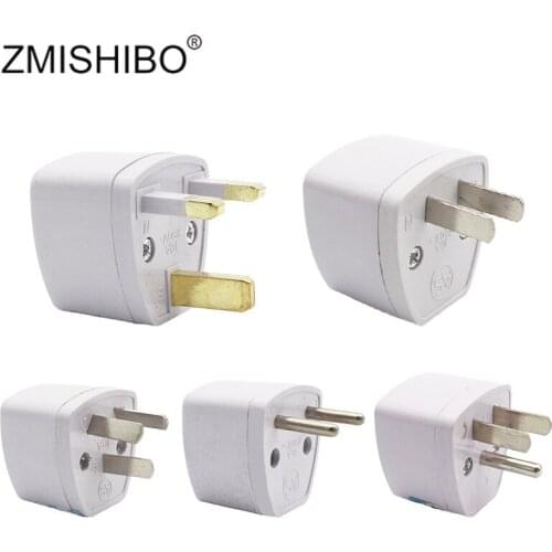 ZMISHIBO 250V Power Electrical Change-over Plug among US/AU/EU/UK Plug Travel Conversion Adapter Tripartite Feet/Dual Feet