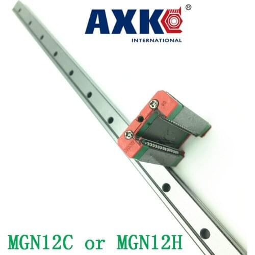12mm Linear Guide Mgn12 L= 550mm Linear Rail Way + Mgn12c Or Mgn12h Long Linear Carriage For Cnc X Y Z Axis