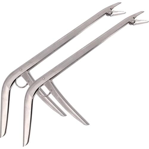 2pcs Stainless Steel Fishing Hook Remover Unhooking Device Fish Clamp Clip Catch Remover Plier Fishing Tool Decoupling Drop Ship