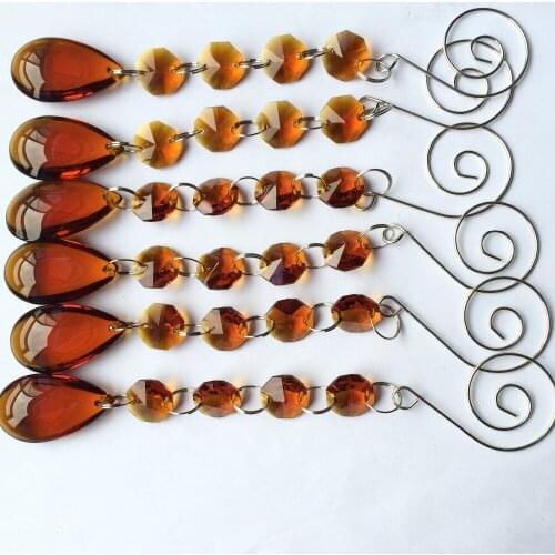 20PCS/lot Nice 170mm Garland Strands Glass Crystal Cake accessories, Crystal Wedding Party Decoration, Christmas Tree Decoration