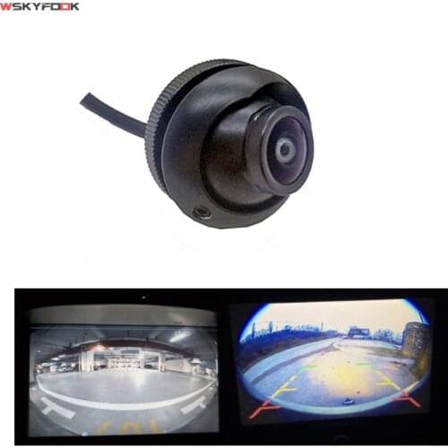 22.5mm Drill Real 170Degree Fisheye Lens Car Reverse Backup Front Side Rear View Camera Vehicle Parking Camera