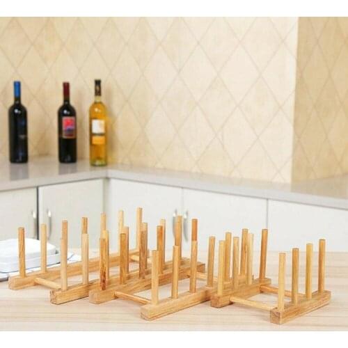 3/5/6 Layer Bowl Plate Cup Display Storage Shelf Bamboo Dish Rack Kitchen Organizer Tableware Holder Drainboard Drying Drainer