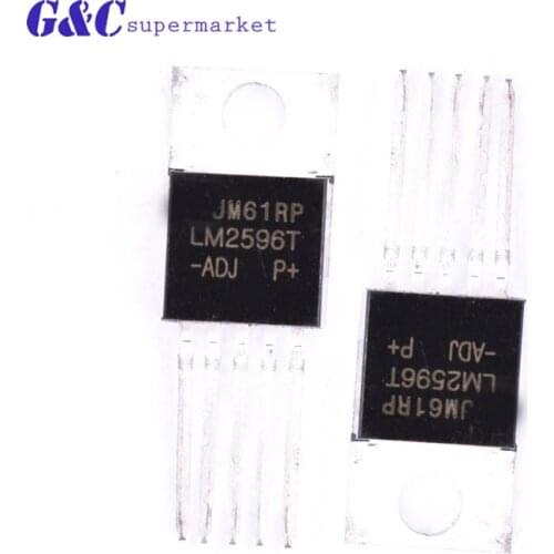 5PCS LM2596T-ADJ LM2596T 2596T TO-220-5 The new quality is very good work 100% of the IC chip diy electronics