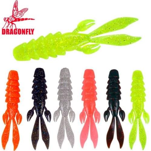 6pcs/lot Carp Fishing Soft Lure 4g/10G silicone bait Fishing Shad Fishing Worm Swimbaits Jig Head Soft Lure Fly Fishing Bait