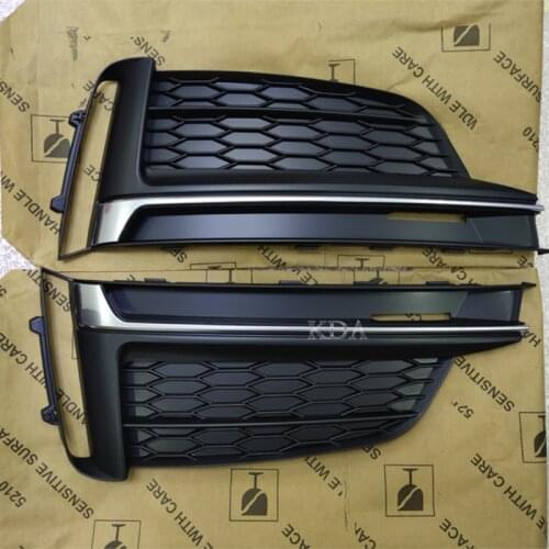 Auto Left Right Front Lower Bumper Fog Light Grille Grill Cover For A5 Sport S5 Sline 2017 2018 2019 2020 8W6807681F 8W6807682F