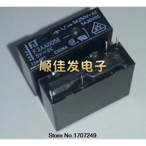Free Shipping 10PCS 100% new original relay F3AA005E 5V/4PIN/5A